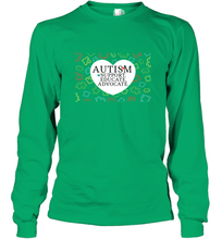 Load image into Gallery viewer, Autism Support Educate Advocate Autism Awareness T shirt Long Sleeve T-Shirt
