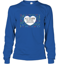Load image into Gallery viewer, Autism Support Educate Advocate Autism Awareness T shirt Long Sleeve T-Shirt
