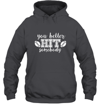 Load image into Gallery viewer, Funny Football Sports Mom Fan School Team Spirit Mascot Gift Hooded Sweatshirt
