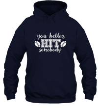 Load image into Gallery viewer, Funny Football Sports Mom Fan School Team Spirit Mascot Gift Hooded Sweatshirt
