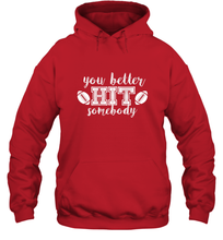 Load image into Gallery viewer, Funny Football Sports Mom Fan School Team Spirit Mascot Gift Hooded Sweatshirt
