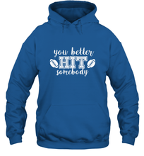 Load image into Gallery viewer, Funny Football Sports Mom Fan School Team Spirit Mascot Gift Hooded Sweatshirt
