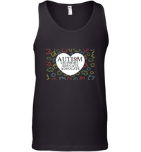 Load image into Gallery viewer, Autism Support Educate Advocate Autism Awareness T shirt Men's Tank Top
