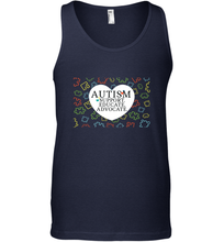 Load image into Gallery viewer, Autism Support Educate Advocate Autism Awareness T shirt Men's Tank Top

