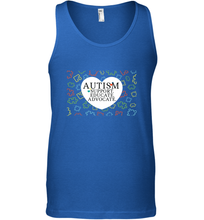 Load image into Gallery viewer, Autism Support Educate Advocate Autism Awareness T shirt Men's Tank Top
