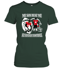 Load image into Gallery viewer, Son Beat Me Fantasy Football Team Draft Women's T-Shirt
