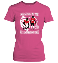 Load image into Gallery viewer, Son Beat Me Fantasy Football Team Draft Women's T-Shirt
