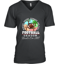 Load image into Gallery viewer, Funny Football Season Year Round Gift for Coach and Team Men's V-Neck
