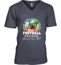 Load image into Gallery viewer, Funny Football Season Year Round Gift for Coach and Team Men's V-Neck
