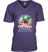 Load image into Gallery viewer, Funny Football Season Year Round Gift for Coach and Team Men's V-Neck
