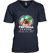 Load image into Gallery viewer, Funny Football Season Year Round Gift for Coach and Team Men's V-Neck
