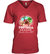 Load image into Gallery viewer, Funny Football Season Year Round Gift for Coach and Team Men's V-Neck
