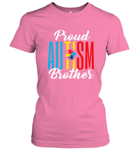 Load image into Gallery viewer, Proud Autism Brother Awareness Support Premium T Shirt Women's T-Shirt

