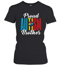 Load image into Gallery viewer, Proud Autism Brother Awareness Support Premium T Shirt Women's T-Shirt
