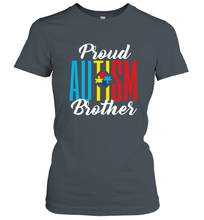 Load image into Gallery viewer, Proud Autism Brother Awareness Support Premium T Shirt Women's T-Shirt
