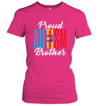 Load image into Gallery viewer, Proud Autism Brother Awareness Support Premium T Shirt Women's T-Shirt
