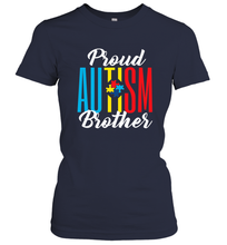 Load image into Gallery viewer, Proud Autism Brother Awareness Support Premium T Shirt Women's T-Shirt
