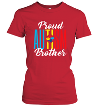 Load image into Gallery viewer, Proud Autism Brother Awareness Support Premium T Shirt Women's T-Shirt
