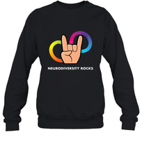 Load image into Gallery viewer, Neurodiversity Rocks Shirt Brain Autism Awareness Crewneck Sweatshirt
