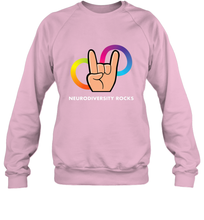 Load image into Gallery viewer, Neurodiversity Rocks Shirt Brain Autism Awareness Crewneck Sweatshirt
