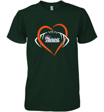 Load image into Gallery viewer, NFL New England Patriots Heart Love Football Men's Premium T-Shirt
