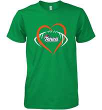 Load image into Gallery viewer, NFL New England Patriots Heart Love Football Men's Premium T-Shirt
