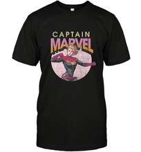 Load image into Gallery viewer, Captain Marvel Distressed Vintage Circle Logo Men's T-Shirt
