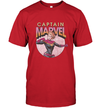Load image into Gallery viewer, Captain Marvel Distressed Vintage Circle Logo Men's T-Shirt
