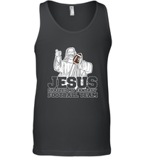 Load image into Gallery viewer, Jesus Drafted My Football Team Fantasy Football Draft Day Men's Tank Top
