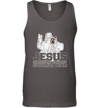 Load image into Gallery viewer, Jesus Drafted My Football Team Fantasy Football Draft Day Men's Tank Top
