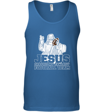 Load image into Gallery viewer, Jesus Drafted My Football Team Fantasy Football Draft Day Men's Tank Top
