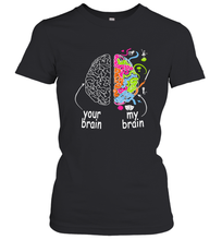 Load image into Gallery viewer, Neurodiversity brain Gift idea for Dyslexia ADHD Autism ASD Women's T-Shirt
