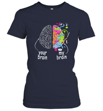 Load image into Gallery viewer, Neurodiversity brain Gift idea for Dyslexia ADHD Autism ASD Women's T-Shirt
