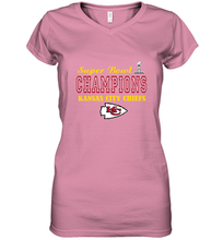 Load image into Gallery viewer, NFL super bowl Kansas City Chiefs champions Women's V-Neck T-Shirt

