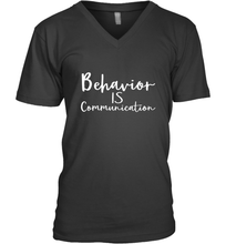 Load image into Gallery viewer, Behavior Is Communication Special Education Gift Men's V-Neck

