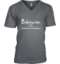 Load image into Gallery viewer, Behavior Is Communication Special Education Gift Men's V-Neck
