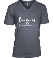 Load image into Gallery viewer, Behavior Is Communication Special Education Gift Men's V-Neck
