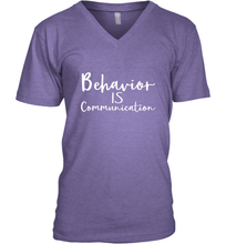 Load image into Gallery viewer, Behavior Is Communication Special Education Gift Men's V-Neck
