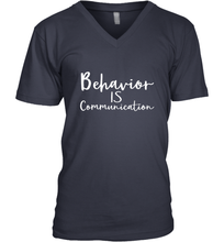 Load image into Gallery viewer, Behavior Is Communication Special Education Gift Men's V-Neck

