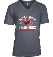 Load image into Gallery viewer, NFL super bowl Kansas City Chiefs Logo Helmet champions Men's V-Neck
