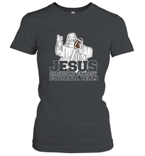 Load image into Gallery viewer, Jesus Drafted My Football Team Fantasy Football Draft Day Women's T-Shirt
