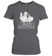 Load image into Gallery viewer, Jesus Drafted My Football Team Fantasy Football Draft Day Women's T-Shirt
