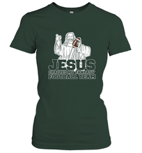 Load image into Gallery viewer, Jesus Drafted My Football Team Fantasy Football Draft Day Women's T-Shirt

