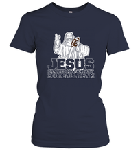 Load image into Gallery viewer, Jesus Drafted My Football Team Fantasy Football Draft Day Women's T-Shirt

