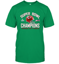 Load image into Gallery viewer, NFL super bowl Kansas City Chiefs Logo Helmet champions Men's T-Shirt
