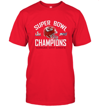 Load image into Gallery viewer, NFL super bowl Kansas City Chiefs Logo Helmet champions Men's T-Shirt
