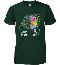 Load image into Gallery viewer, Neurodiversity brain Gift idea for Dyslexia ADHD Autism ASD Men's Premium T-Shirt
