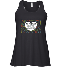 Load image into Gallery viewer, Autism Support Educate Advocate Autism Awareness T shirt Women's Racerback Tank

