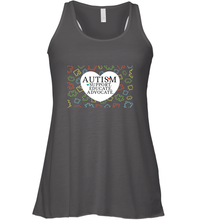 Load image into Gallery viewer, Autism Support Educate Advocate Autism Awareness T shirt Women's Racerback Tank
