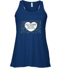 Load image into Gallery viewer, Autism Support Educate Advocate Autism Awareness T shirt Women's Racerback Tank

